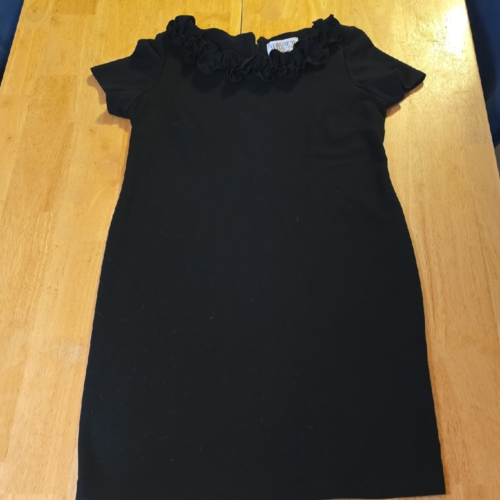 Julian Taylor Black Ruffle Dress
